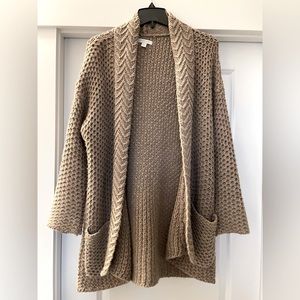NY&Co brown knit cardigan sweater